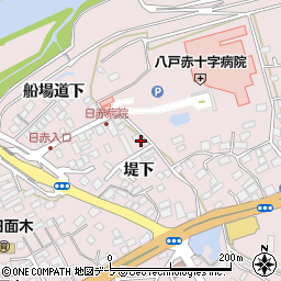 青森県八戸市田面木中明戸1周辺の地図