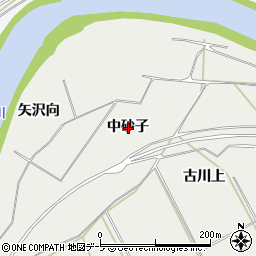 青森県八戸市八幡中砂子周辺の地図