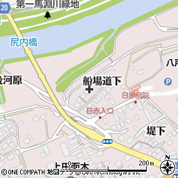 青森県八戸市田面木船場道下周辺の地図