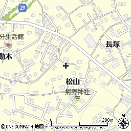 青森県八戸市新井田松山33周辺の地図