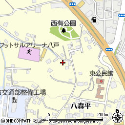 青森県八戸市新井田松山中野場30周辺の地図