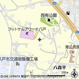 青森県八戸市新井田松山中野場30-37周辺の地図
