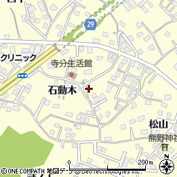 青森県八戸市新井田石動木22-6周辺の地図