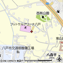 青森県八戸市新井田松山中野場29周辺の地図
