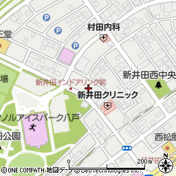青森県八戸市新井田西周辺の地図