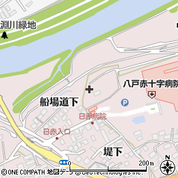 青森県八戸市田面木船場道下23周辺の地図