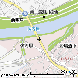 尻内橋周辺の地図