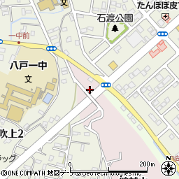 青森県八戸市中居林（館越山）周辺の地図