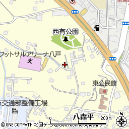 青森県八戸市新井田松山中野場30-19周辺の地図