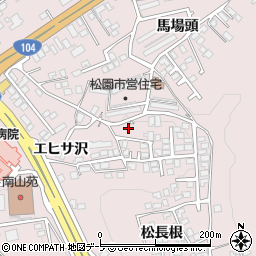青森県八戸市田面木松長根13周辺の地図