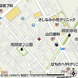 青森県八戸市南類家周辺の地図