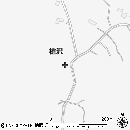 青森県三戸郡五戸町倉石石沢槍沢周辺の地図