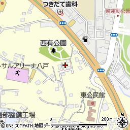 青森県八戸市新井田松山中野場33周辺の地図