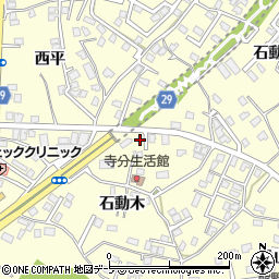 青森県八戸市新井田石動木28-3周辺の地図
