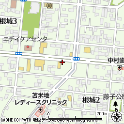 ピザ・テンフォー　八戸根城店周辺の地図