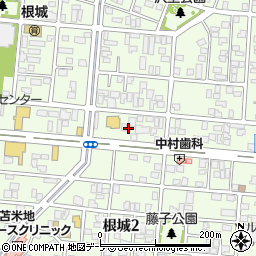 青森県八戸市根城1丁目37周辺の地図