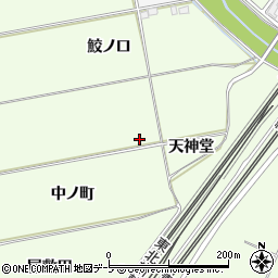 青森県八戸市櫛引天神堂周辺の地図