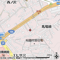 青森県八戸市根城馬場頭3-17周辺の地図
