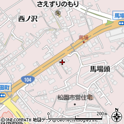 青森県八戸市根城馬場頭3-4周辺の地図