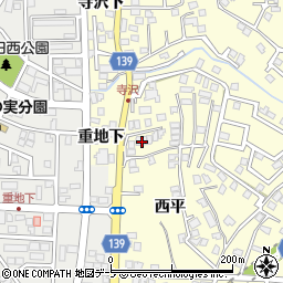 差波新井田線周辺の地図