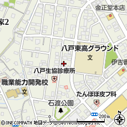 八戸医療生活協同組合　生協ケアプラン・かいごの相談室周辺の地図