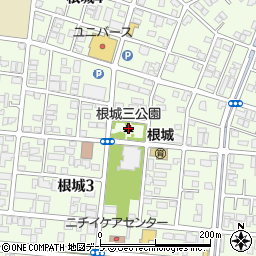 根城三公園周辺の地図