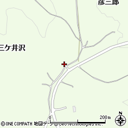 青森県八戸市櫛引三ケ井沢周辺の地図
