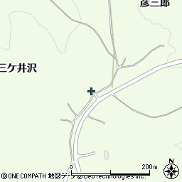 青森県八戸市櫛引（三ケ井沢）周辺の地図