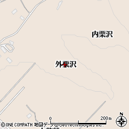 青森県八戸市鮫町外栗沢周辺の地図