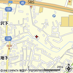 青森県八戸市新井田寺沢5-39周辺の地図