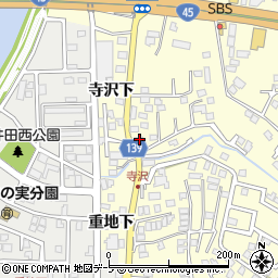 青森県八戸市新井田寺沢5-27周辺の地図