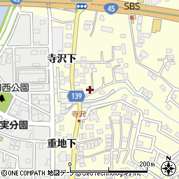 青森県八戸市新井田寺沢5-8周辺の地図