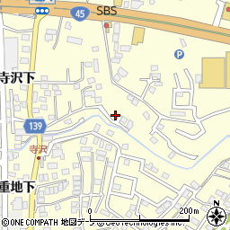 青森県八戸市新井田寺沢5-36周辺の地図