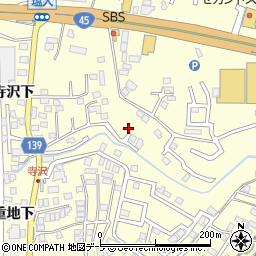 青森県八戸市新井田寺沢5-37周辺の地図