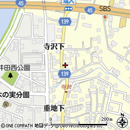 青森県八戸市新井田寺沢6-1周辺の地図