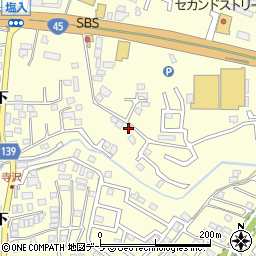 青森県八戸市新井田寺沢10-59周辺の地図