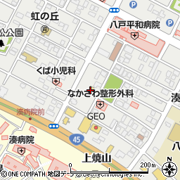 セブンイレブン八戸湊高台２丁目店周辺の地図