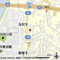青森県八戸市新井田寺沢5-6周辺の地図