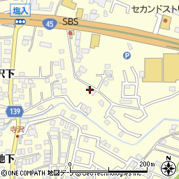 青森県八戸市新井田寺沢10-57周辺の地図