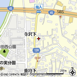 青森県八戸市新井田寺沢5周辺の地図
