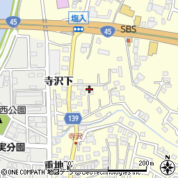 青森県八戸市新井田寺沢7-9周辺の地図