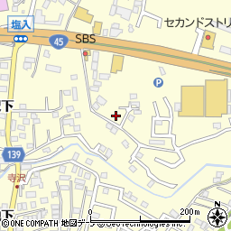 青森県八戸市新井田寺沢10-68周辺の地図