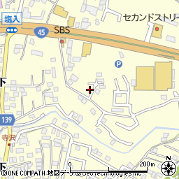 青森県八戸市新井田寺沢10-88周辺の地図