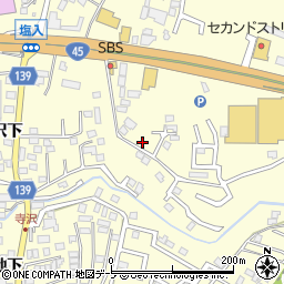 青森県八戸市新井田寺沢10-82周辺の地図