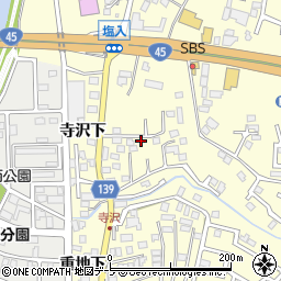 青森県八戸市新井田寺沢7-8周辺の地図