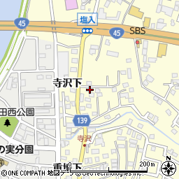 青森県八戸市新井田寺沢7-10周辺の地図