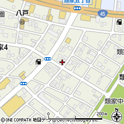 元木商店八戸店周辺の地図