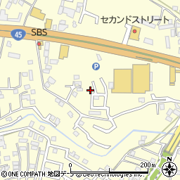 青森県八戸市新井田寺沢10-205周辺の地図