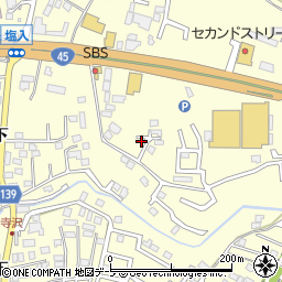 青森県八戸市新井田寺沢26-13周辺の地図
