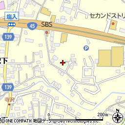 青森県八戸市新井田寺沢26-12周辺の地図